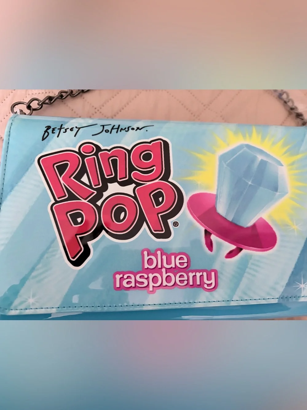 Betsey Johnson Ring Pop Blue Raspberry Crossbody